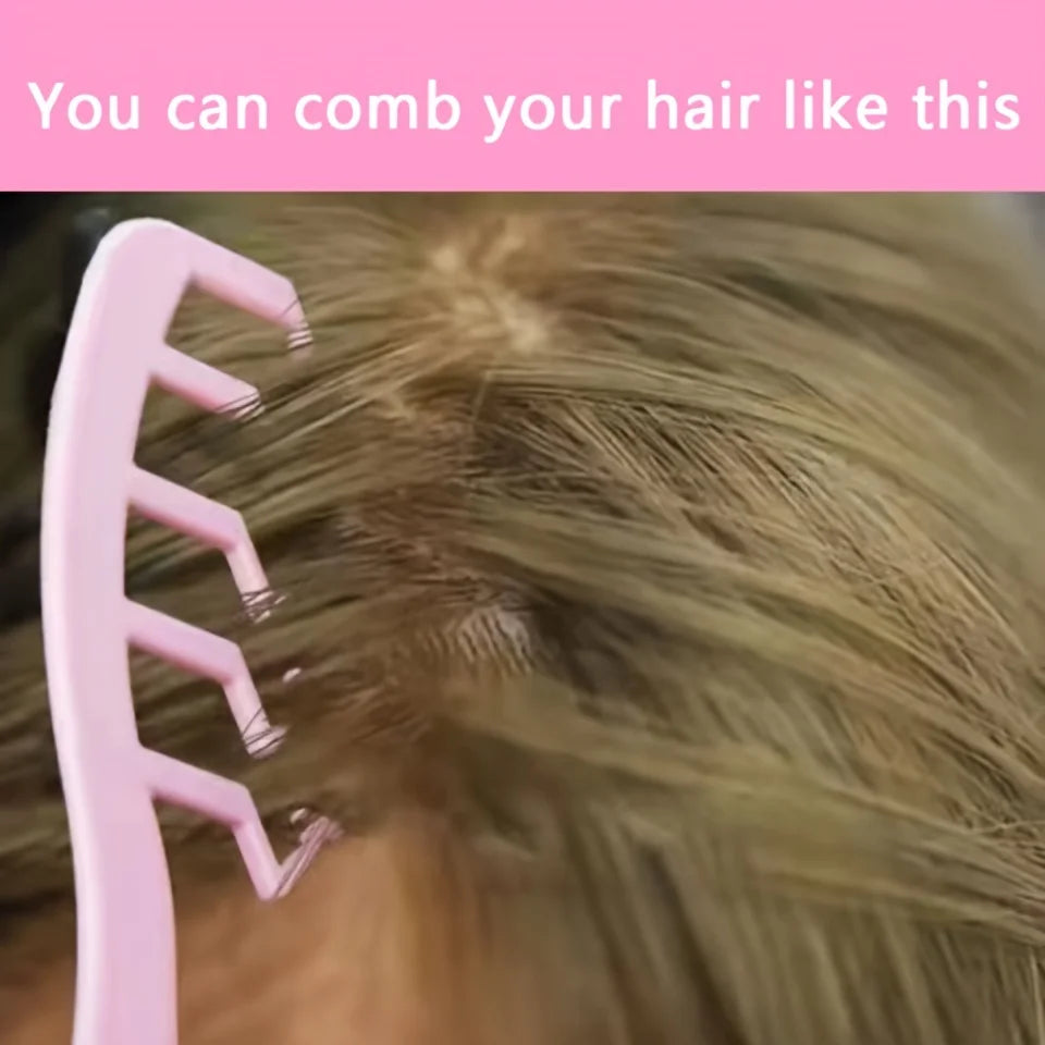 5pcs Styling Set 4-in-1 Heatless Curling Set Hair Stick Headbands Clips Wide Toothed Hair Comb for DIY Styling
